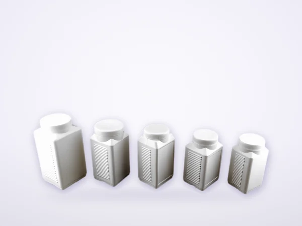 Square ribbed jars – range